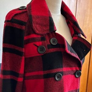 Buffalo plaid coat